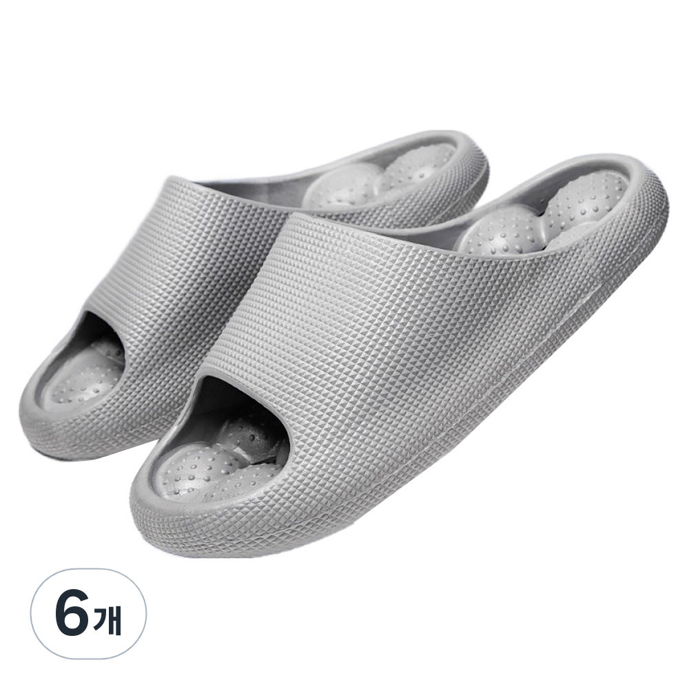 힘룸 시원한 지압 슬리퍼 245mm, 6개, 그레이 72,390원