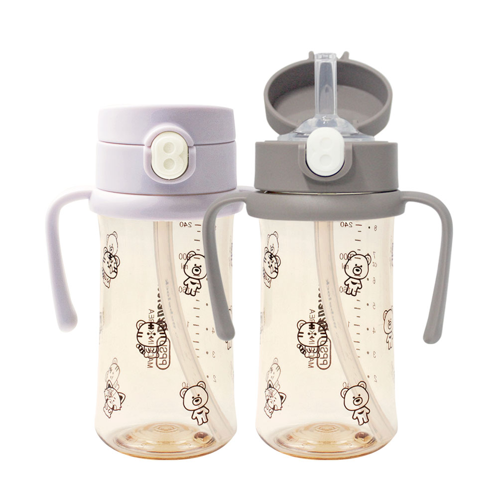 [새지않는 빨대컵]베베락 PPSU 원터치 빨대컵 270ml 2P, IWA 빨대컵 270(라벤더1P+초코1P), 270ml, 1개 39,500원