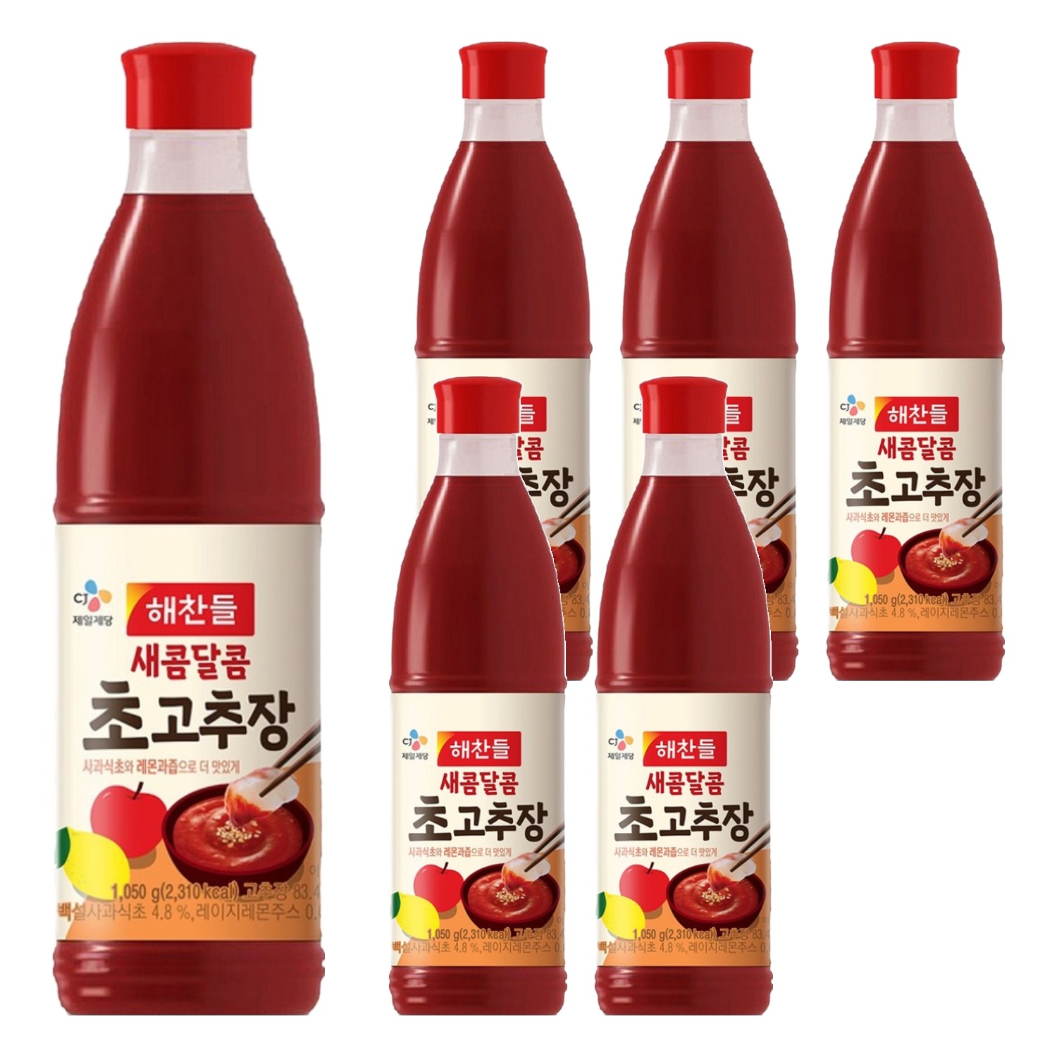 해찬들 새콤달콤 초고추장, 1.05kg, 6개 20,700원