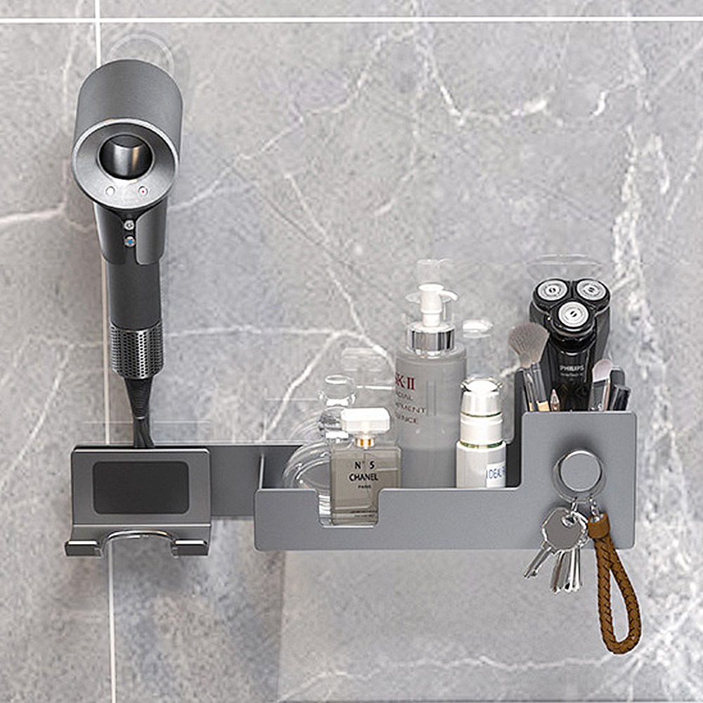 무타공마켓 핸즈프리 드라이기거치대 무타공 접착식 각도조절 40,900원