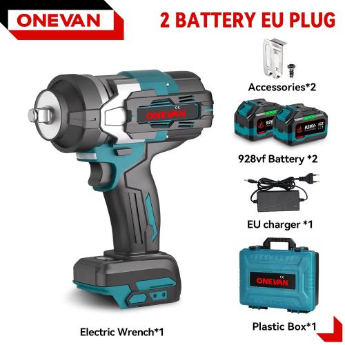 ONEVAN 2800N.M 브러시리스 전기 임팩트 렌치 21V 18V 배터리 핀용 1/2 인치 무선 임팩트 렌치 스크루 드라 153,140원