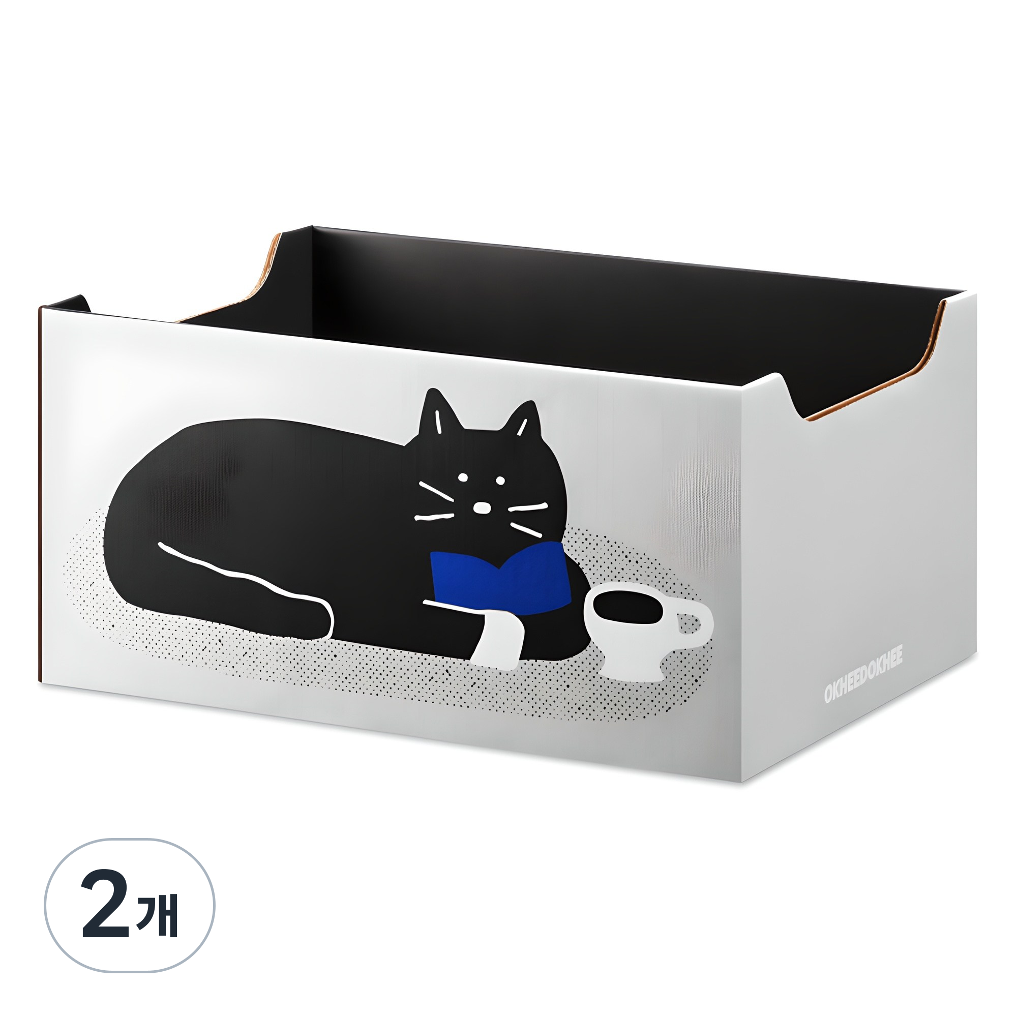 옥희독희 고양이 목이 편한 박스 스크래쳐, 티타임냥, 2개 17,100원