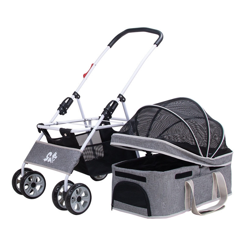 분리형 개모차 경량 견모차 냥모차 강아지 유모차 웨건 강아지 유모차 소형견 2단 외출 분리 123,500원