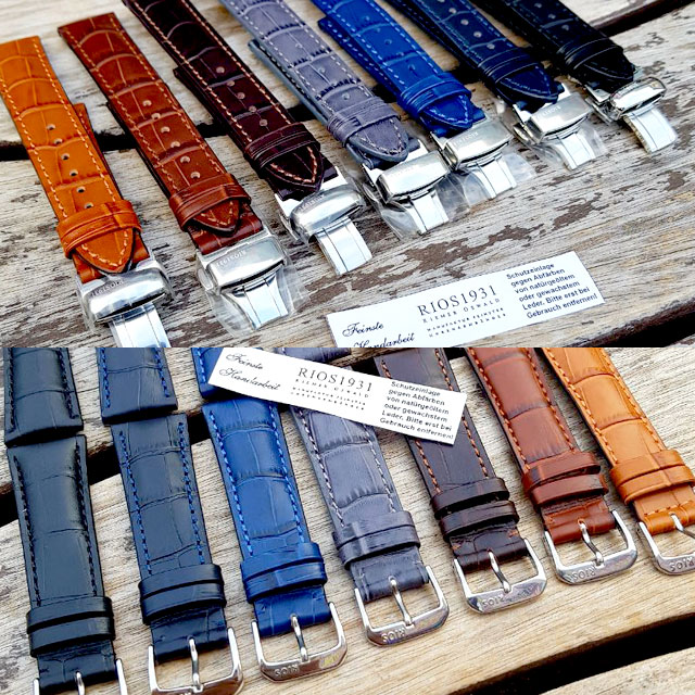 리오스 루이지애나 18mm ~ 24mm 가죽밴드 버클형 디버클형 시계줄 54,000원