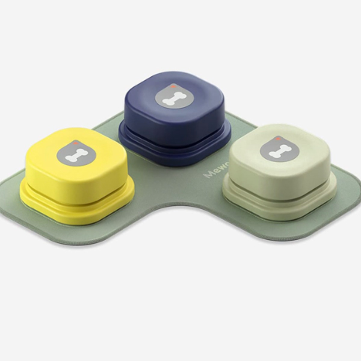포비 강아지 소통벨간식 버튼 반려동물 훈련 소통벨 강아지 고양이, 다크블루 + 옐로우 + 오렌지, 1세트 26,900원