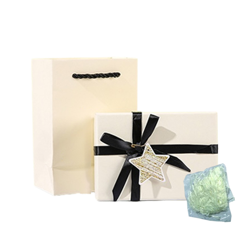 하스몰 고급 심플 기프트 선물박스 쇼핑백+종이쿠션 세트 6,900원