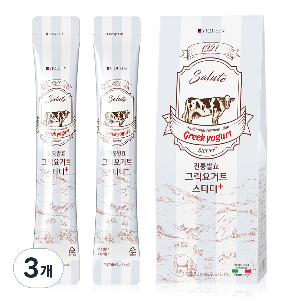 바이퀸 이탈리아 그릭 요거트 스타터 파우더 분말 상온발효, 2g, 10개입, 3개 23,900원