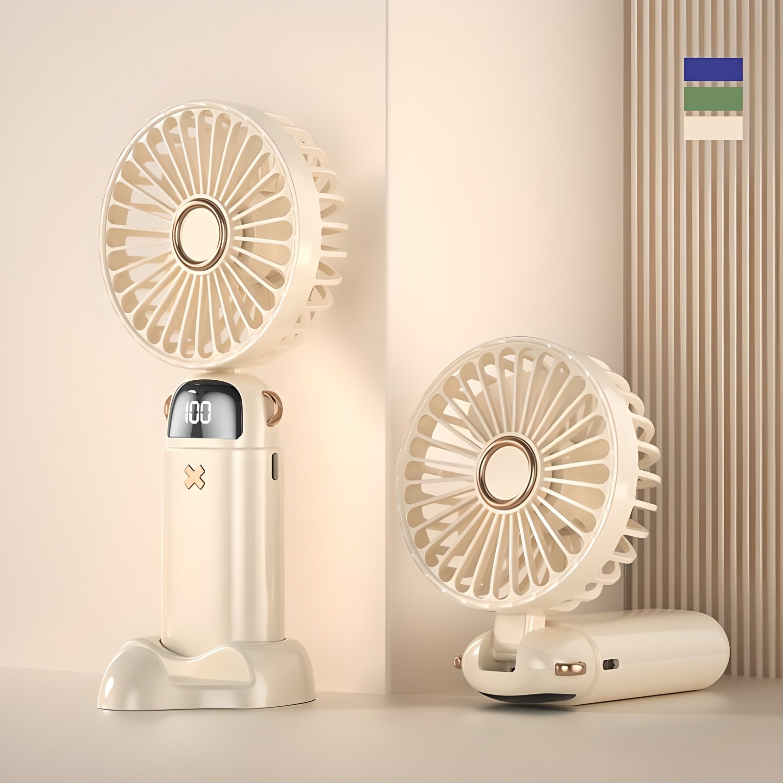 NUNUHANA USB충전팬 휴대용 탁상용 목걸이 핸디 선풍기 9,700원