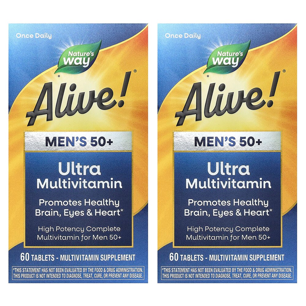 네이처스웨이 2개X Alive 50세 이상 남성용 초고 컴플리트 종합비타민 60정 52,900원