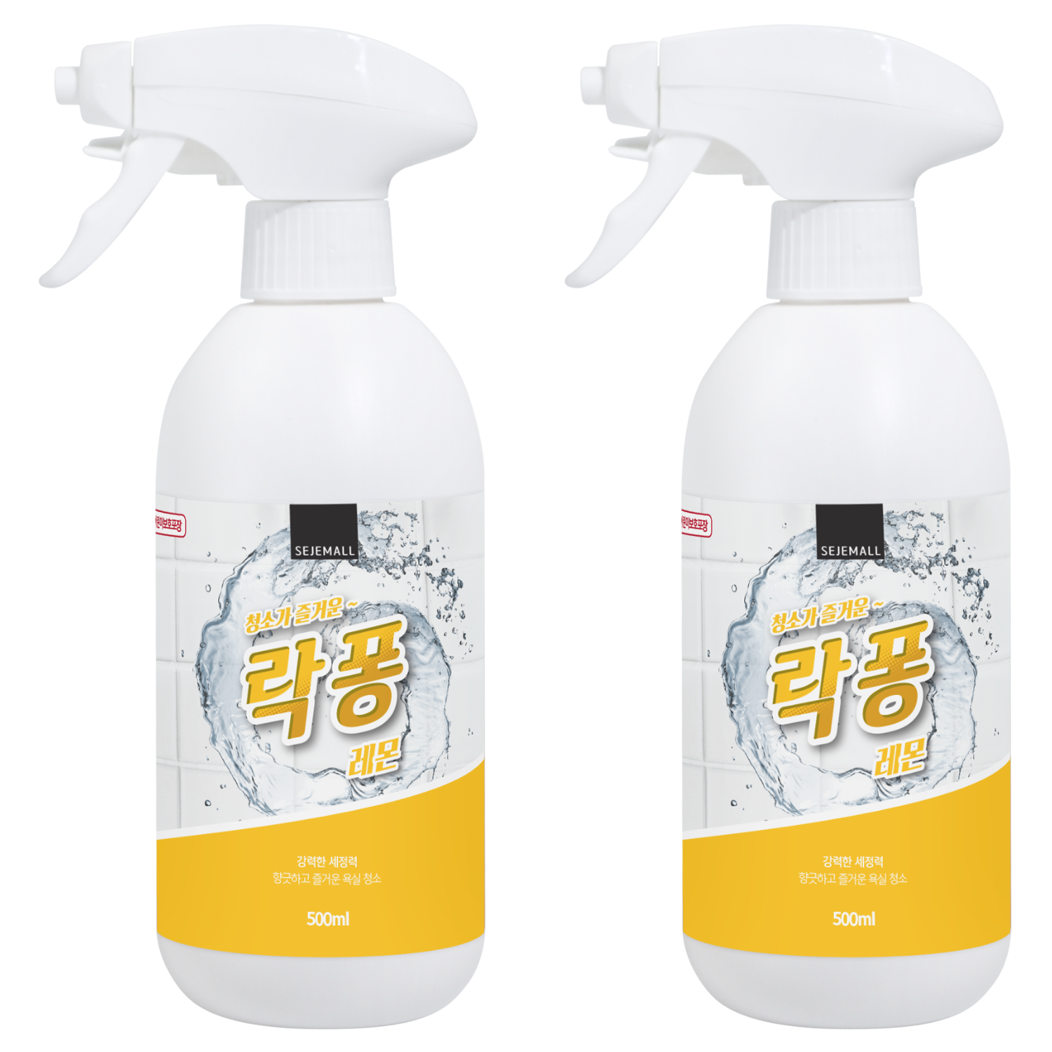 락퐁 욕실 청소세제 레몬 분사형, 2개, 500ml 12,800원