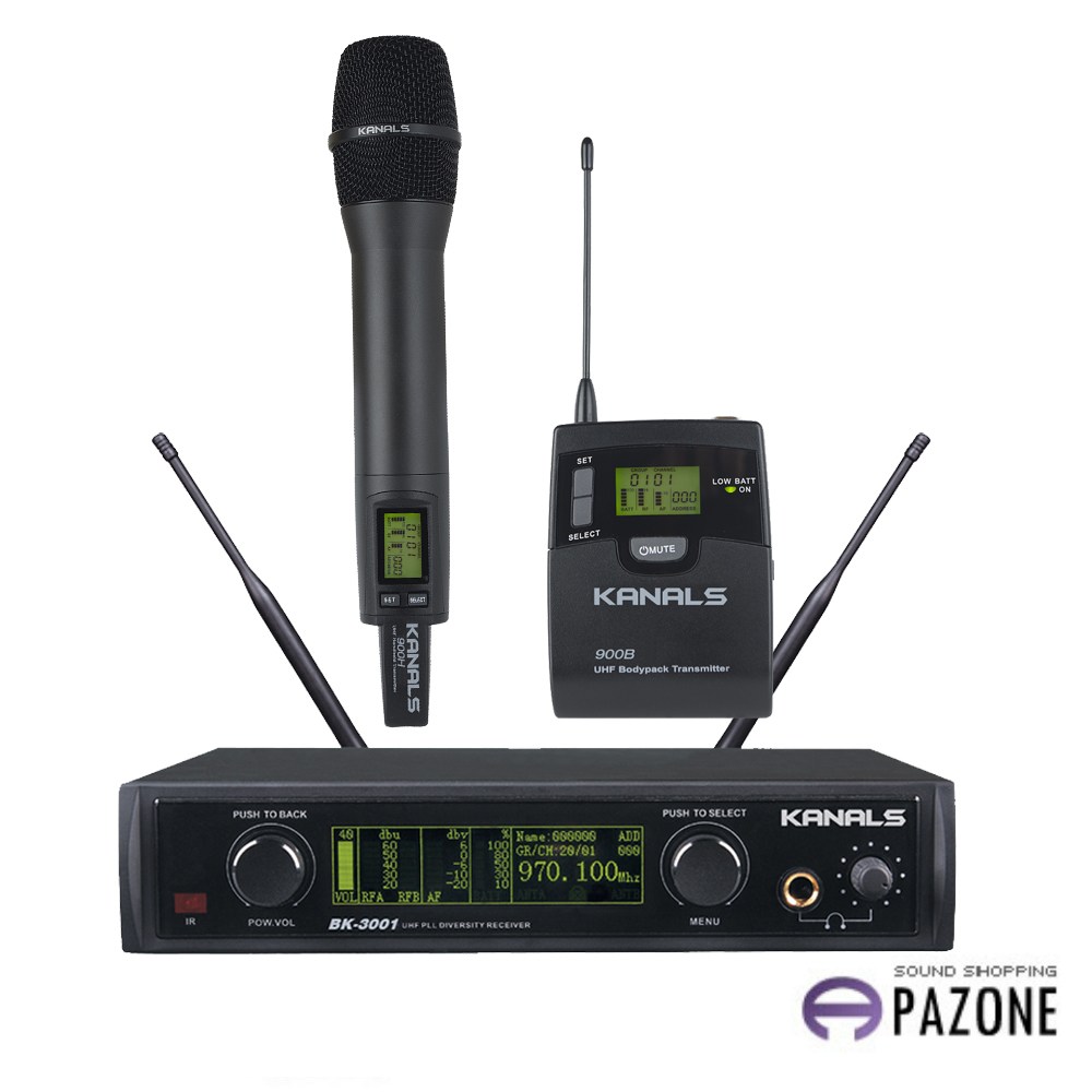 BK-3001 카날스 1채널 공연용 강의용 교회 무선마이크 1,799,000원