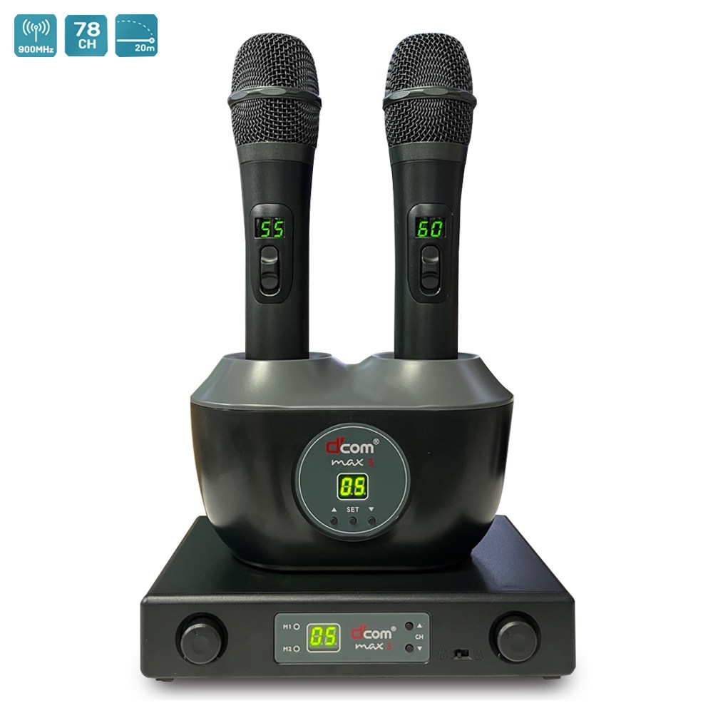 디지탈컴 무선마이크 노래방 마이크 MAX3 2채널마이크 MAX/EVE/KMC-3300 호환가능 285,000원