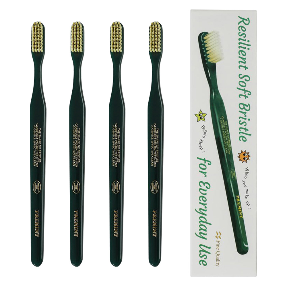 PREMINT 프레민트 프리미엄 칫솔 그린, 4개, 1개입 32,000원