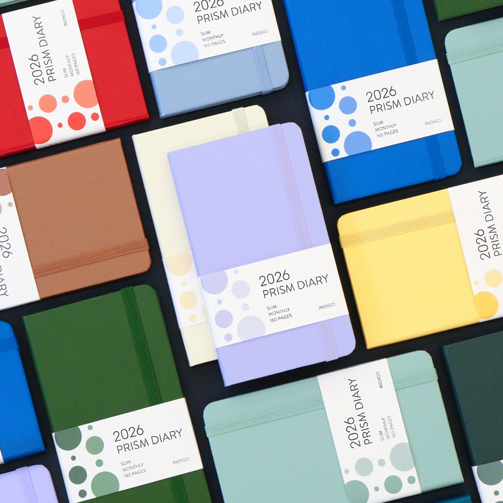 인디고 2026 프리즘 슬림 먼슬리 다이어리 날짜형 수첩형 월간, 1개, 포레스트 11,400원