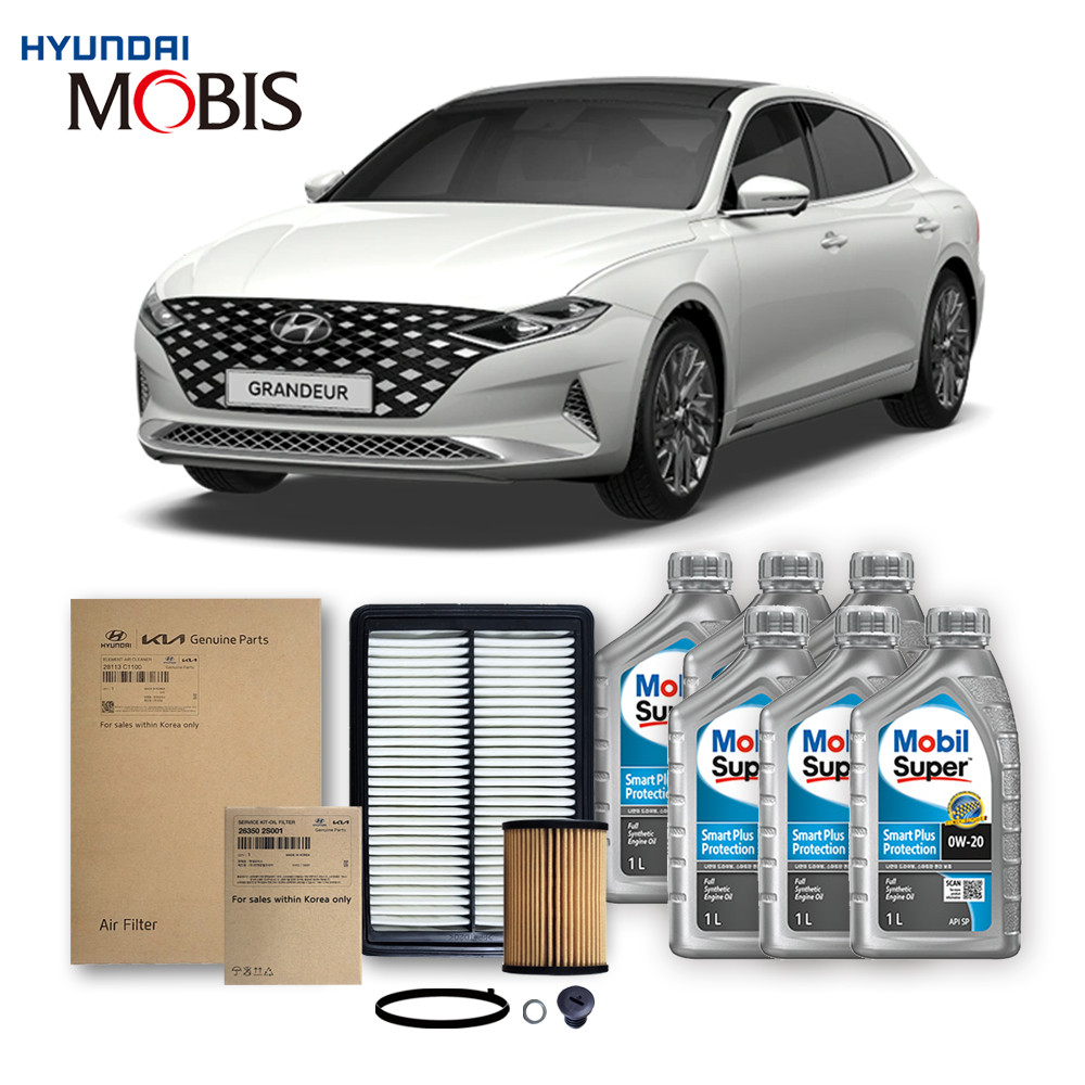 더뉴 그랜저 IG 가솔린 휘발유 2.5 19-22년식 순정필터 모빌 합성유 3종세트 6L 102,120원