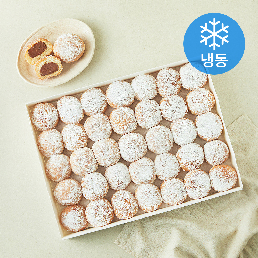 [로켓프레시] 삼양사 서브큐 미니 초코 헤이즐 베니에 도넛 (냉동), 25g, 1개, 35개입 23,900원