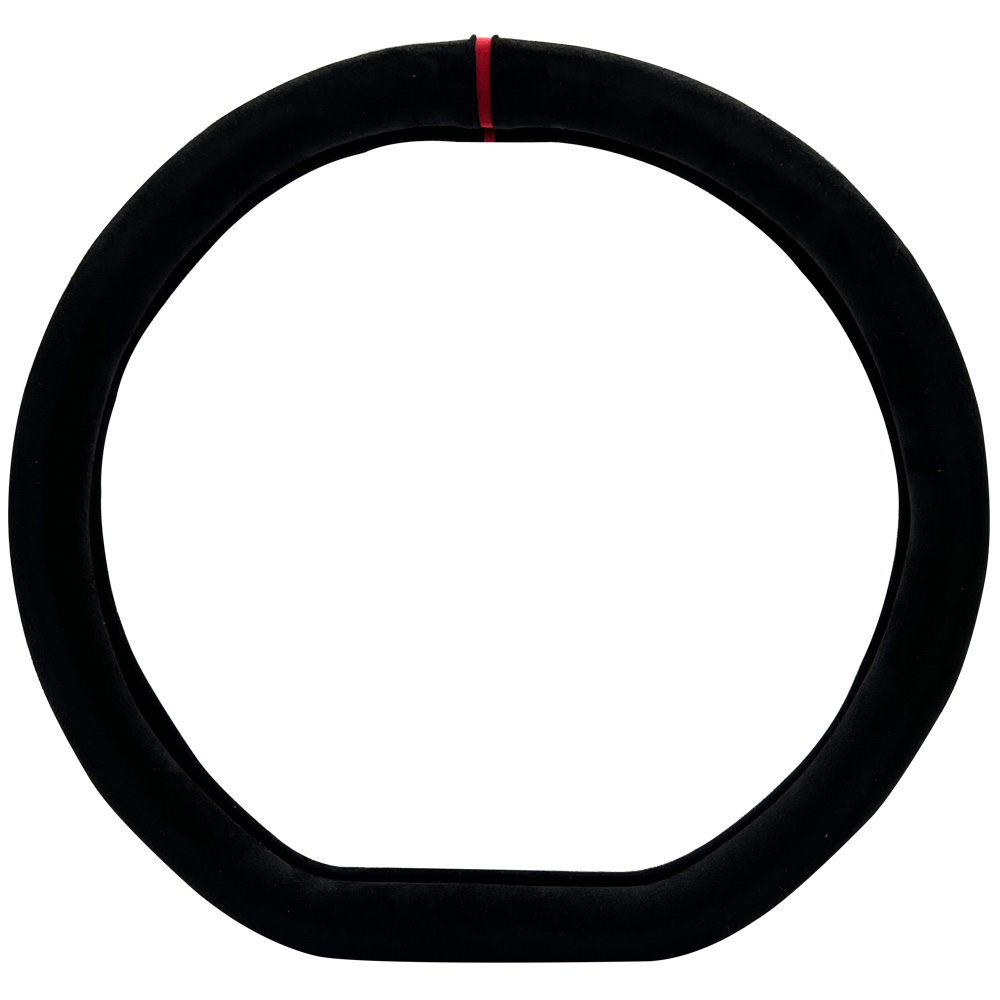 바겐 극세사 자동차 스웨이드 핸들커버, D컷 모던블랙 22,000원