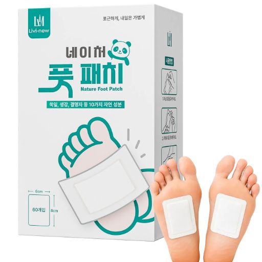 리비뉴 네이처 풋 패치, 1개, 60개입 8,950원