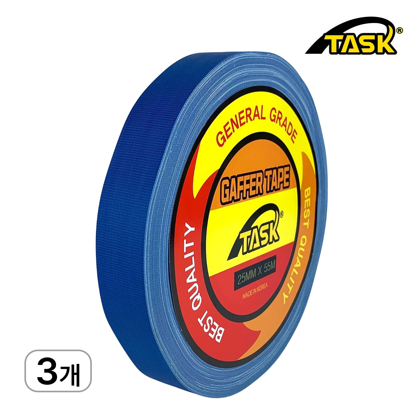 테스크 수출용(국내산) 개퍼테이프 무광 면테이프 25MM X 55M, MATT DARK BLUE 23,700원