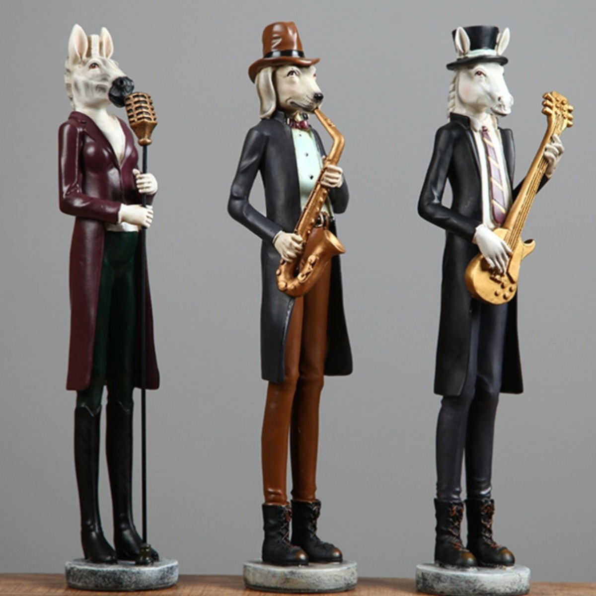 대형 42cm 동물연주자 3종세트 카페,거실,사무실,앤틱,빈티지,결혼 집들이선물 인테리어소품 99,800원