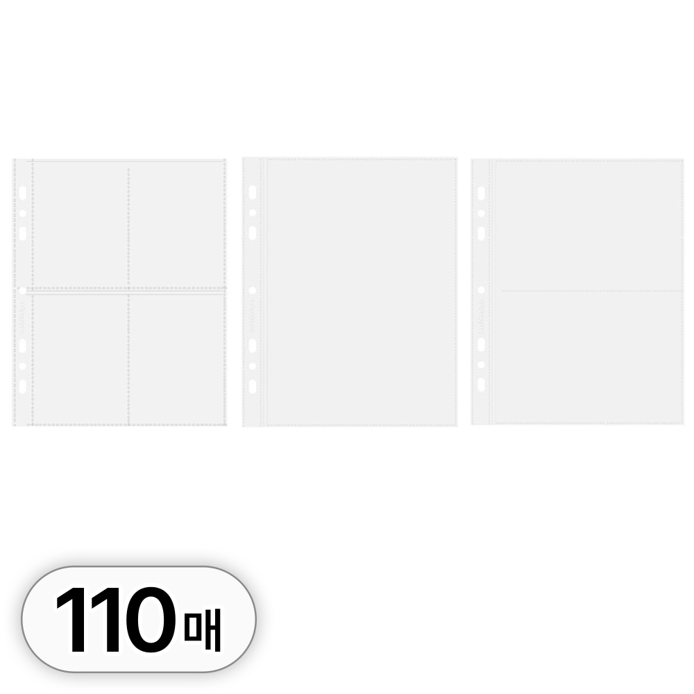 투데이리빙 대용량 a5 6공 속지 세트 데일리 다이어리 유선 격자 무지 양면 리필지 포카 카드 수납 포켓 1포켓 2포켓 4포켓 11,800원