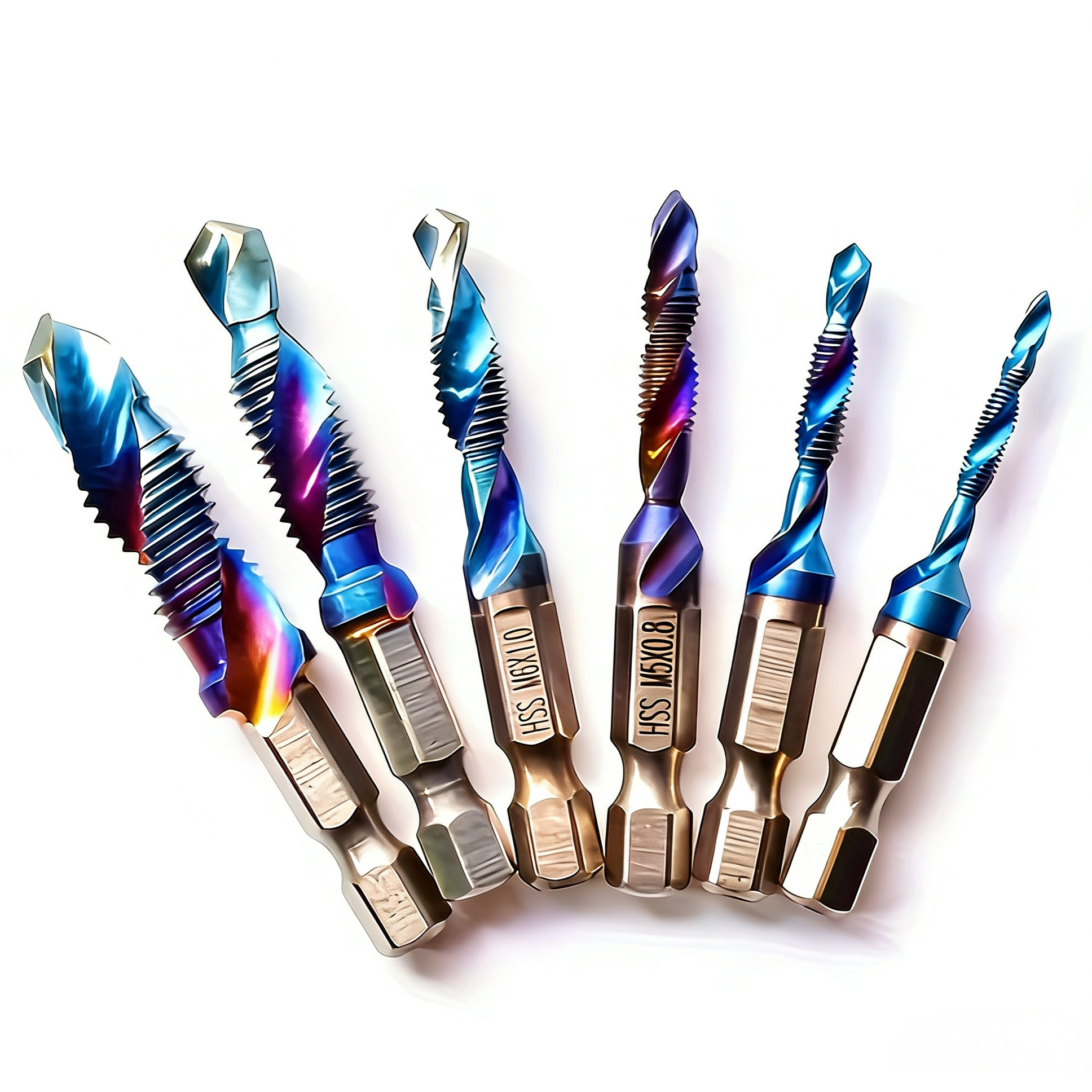 tinduo 고강도 HSS 탭핑비트 드릴탭 6종 세트 육각 나사탭 10,800원