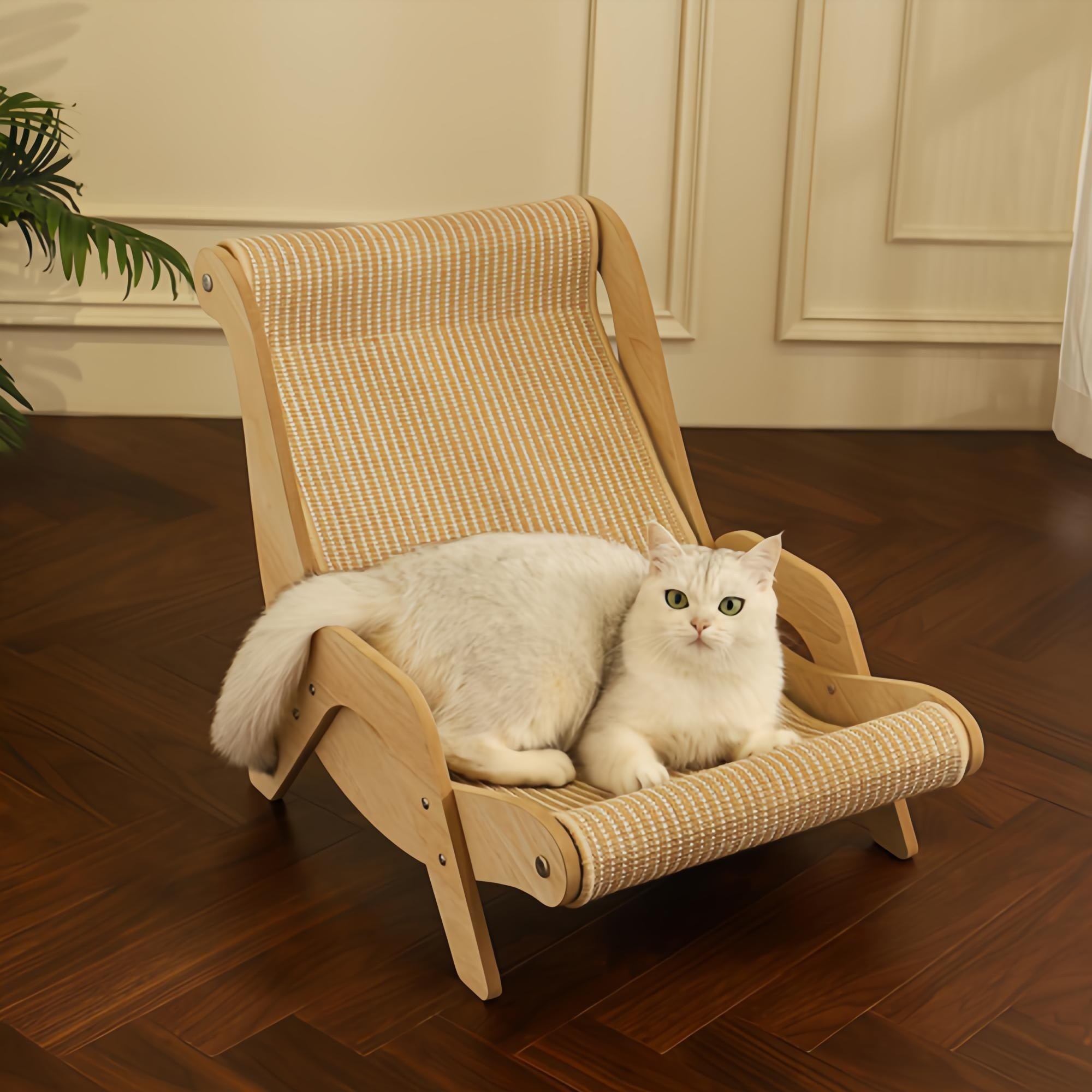 칠시 고양이 리클라이너 소파형 스크래쳐, 브라운, 1개 24,600원