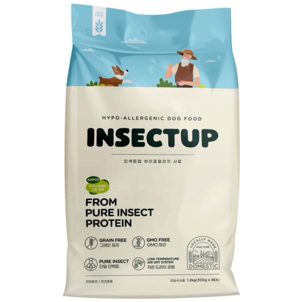인섹트업 하이포알러지 사료 오리지널 1.2kg 300g x 4ea, 피부/피모+알러지, 1.2kg, 1개 23,000원