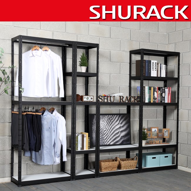 [슈랙엣홈] 시스템 무볼트 철제 조립식 수납 선반 행거 SR-002 68,500원