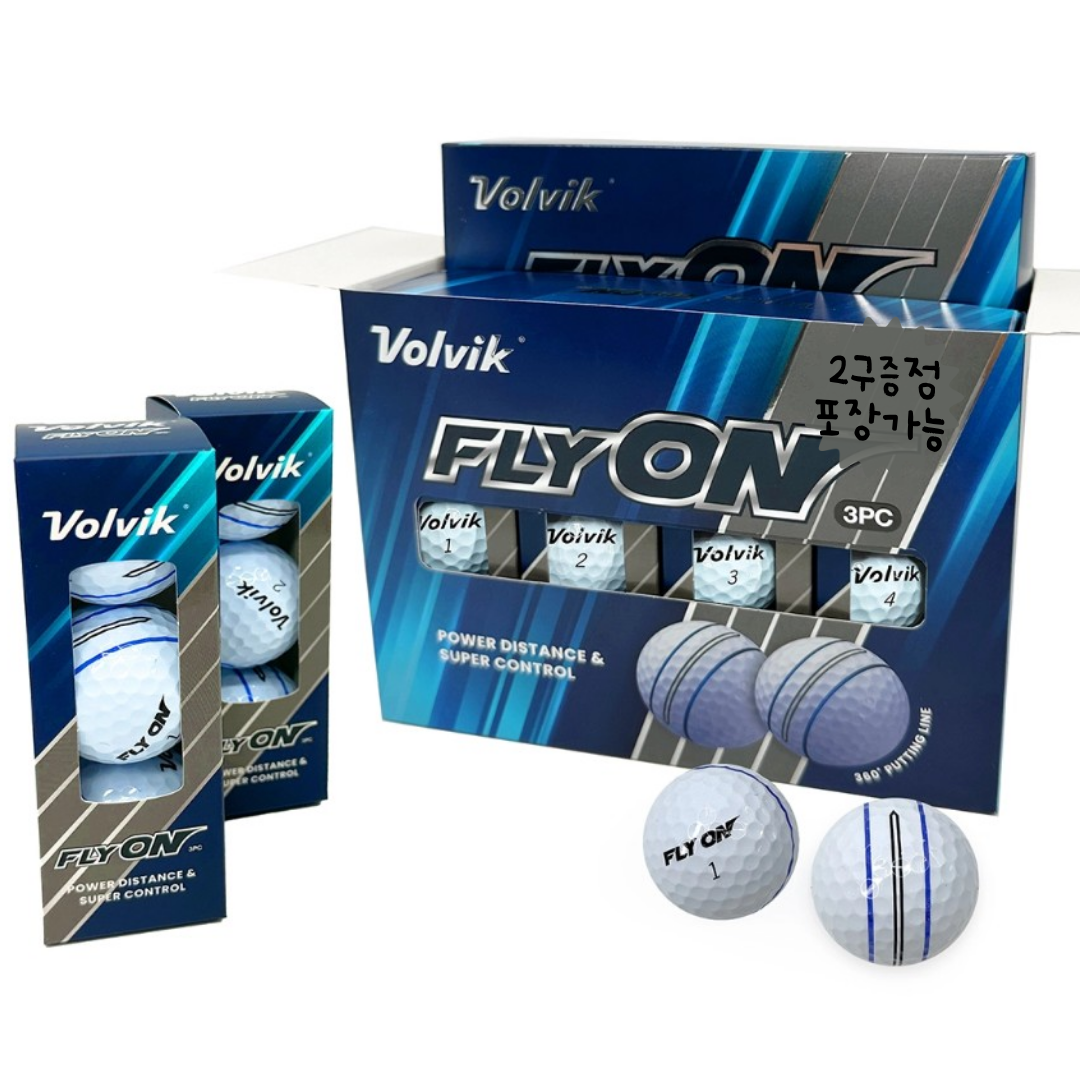 볼빅 플라이온 3피스 골프공 3선 무료 포장 서비스 선물 비비드콤비 2알 증정 41,500원