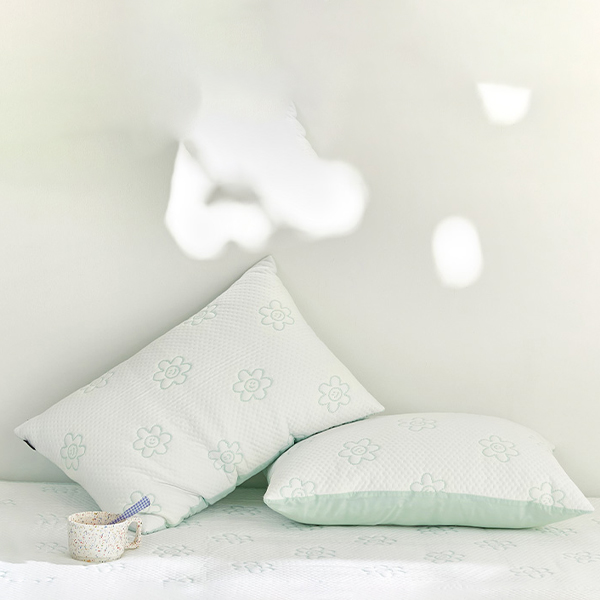 파르페by알레르망 국내 제조 꽃님이 듀라론 냉감 3중직 베개커버 + 솜 세트 27,300원