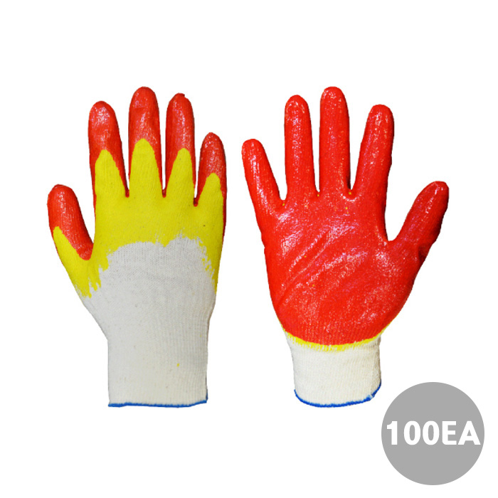 가드맨 반코팅 면 목장갑 이중황코팅장갑, 100켤레 50,900원