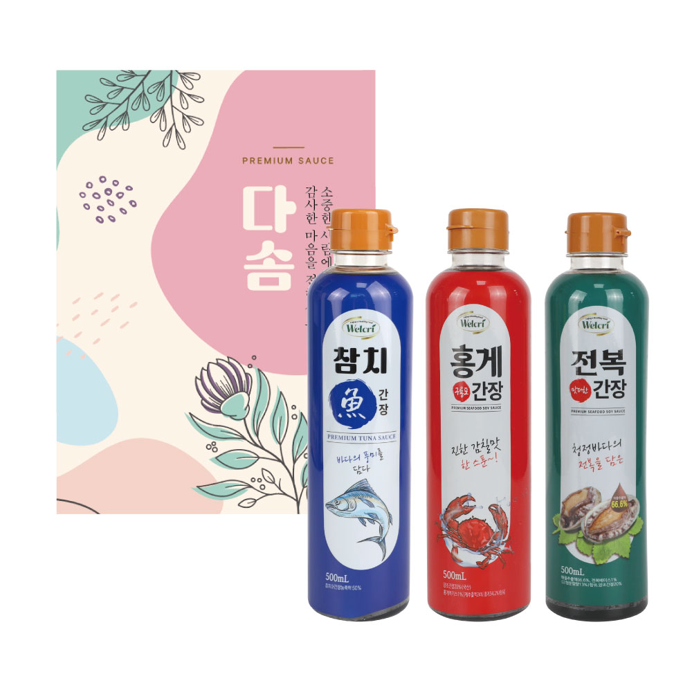 구룡포 명절 참치액 전복간장 홍게간장 기업 대량 설 선물세트, 150개, 1.5L 849,000원