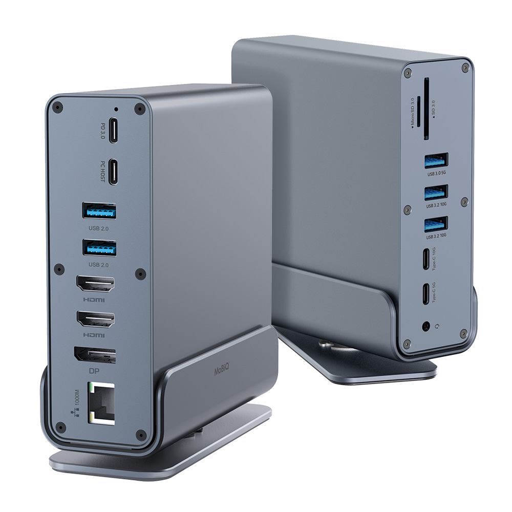 15IN1 4K 듀얼모니터 USB-C 도킹스테이션 썬더볼트 고속 충전 멀티 허브 99,000원