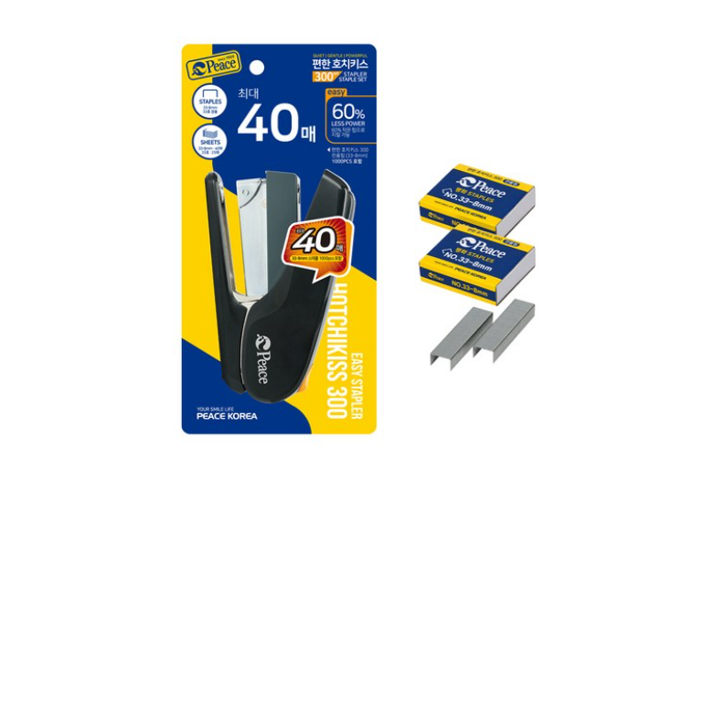 피스코리아 편한 호치키스 300 + 리필침 NO33 8mm 2p 47,600원