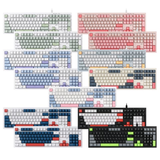 지클릭커 오피스프로 OPK50 사일런스 M RGB 무소음 방수 무선 블루투스 104키 18,900원