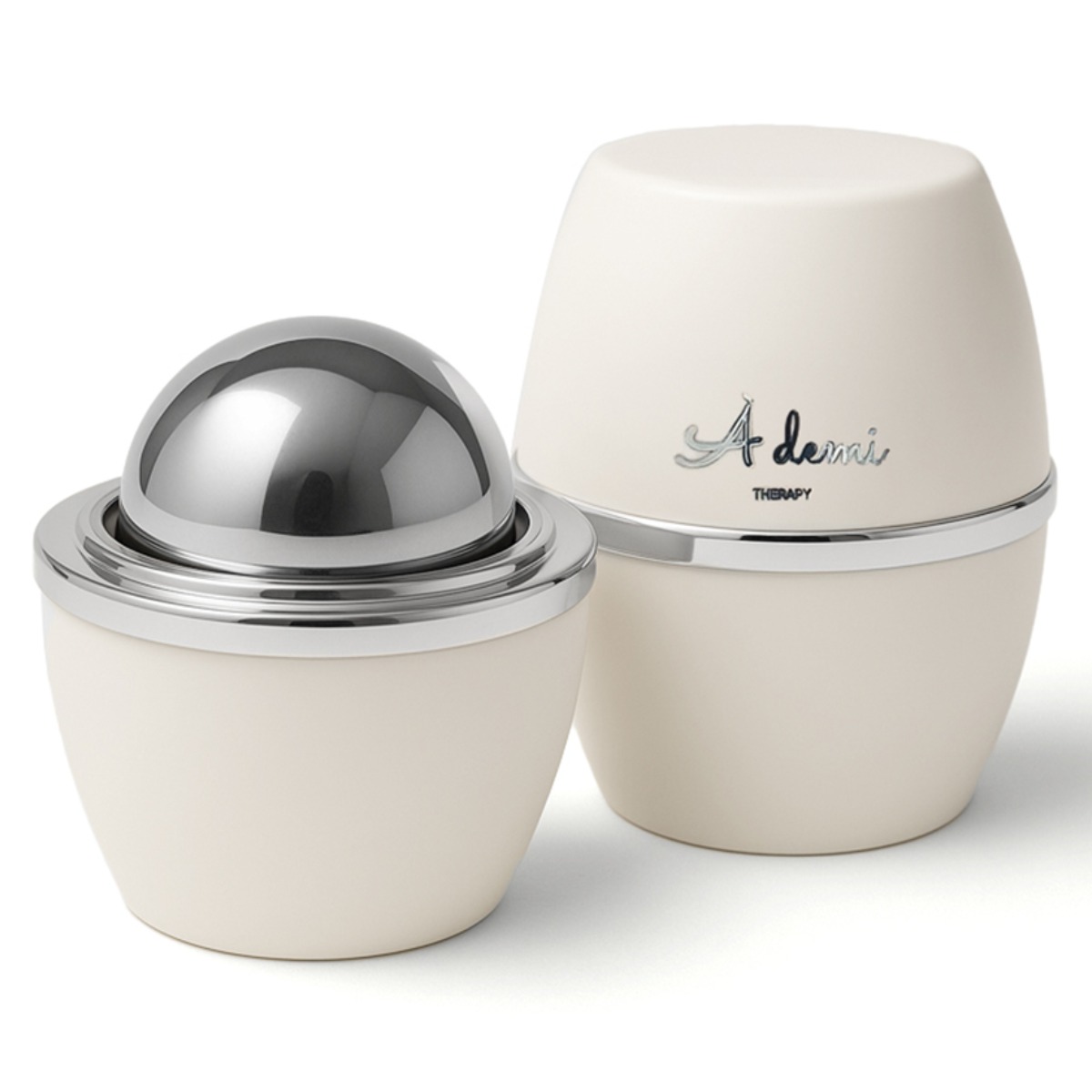 아데미 마사지볼 냉온겸용 스텐레스 스핀롤러 근육뭉침 통증 긴장 찜질 지압볼 마사지롤러 순환, 아이보리, 1개 22,400원