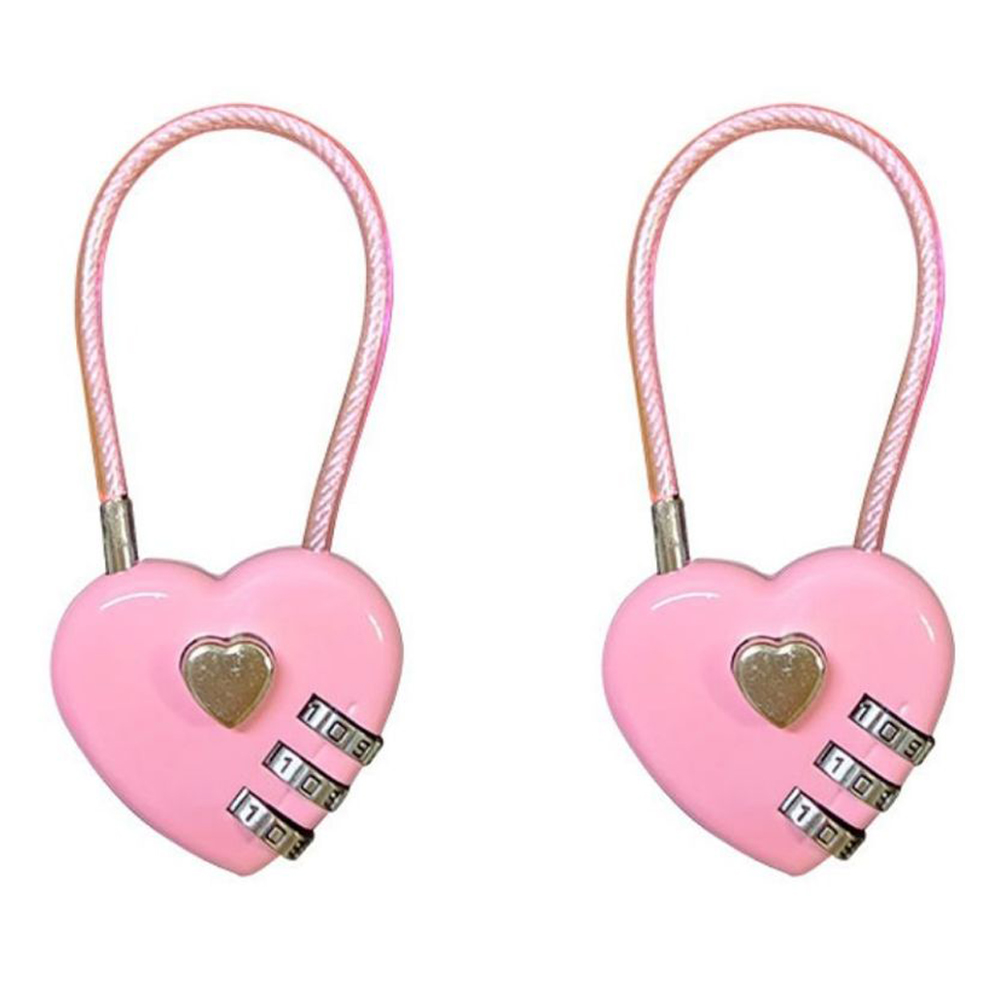 비앤홈 하트 디자인 자물쇠 3단 핑크 6,700원