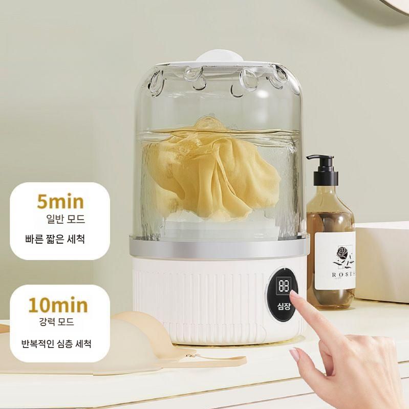 자취생세탁기 초미니세탁기 아기 속옷 양말 휴대용 1인용 원룸 USB 32,100원