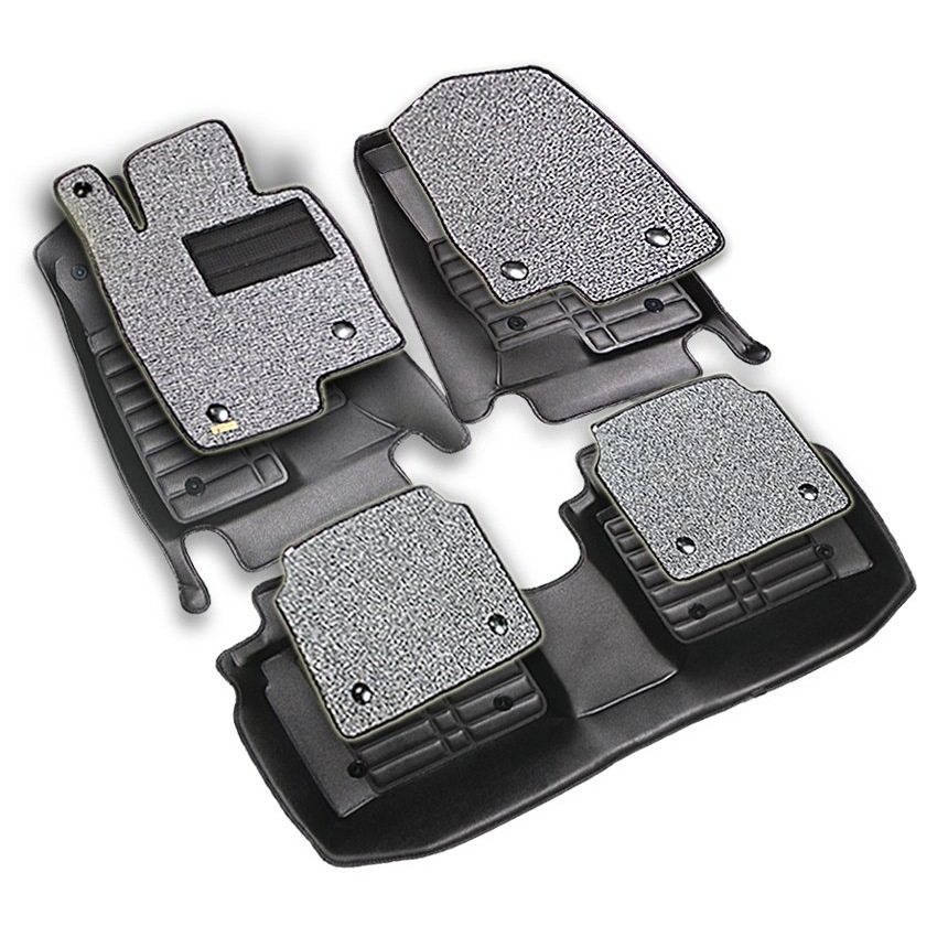 [몬스터매트] 6D 코일 카매트 가죽테두리 1+2열 풀세트 논슬립 방수 풀커버 차량매트 (그랜저 쏘렌토 스포티지 전차종), 블랙, 현대  DN8 쏘나타 [가솔린/LPG] 84,720원