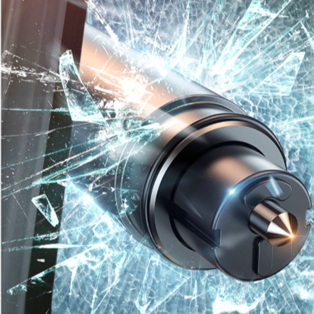 라이크위너 차량 탈출 도구 (4-IN-1) 비상망치 커팅칼 비상랜턴 숨김가능한 주차번호판 툴셋 11,900원