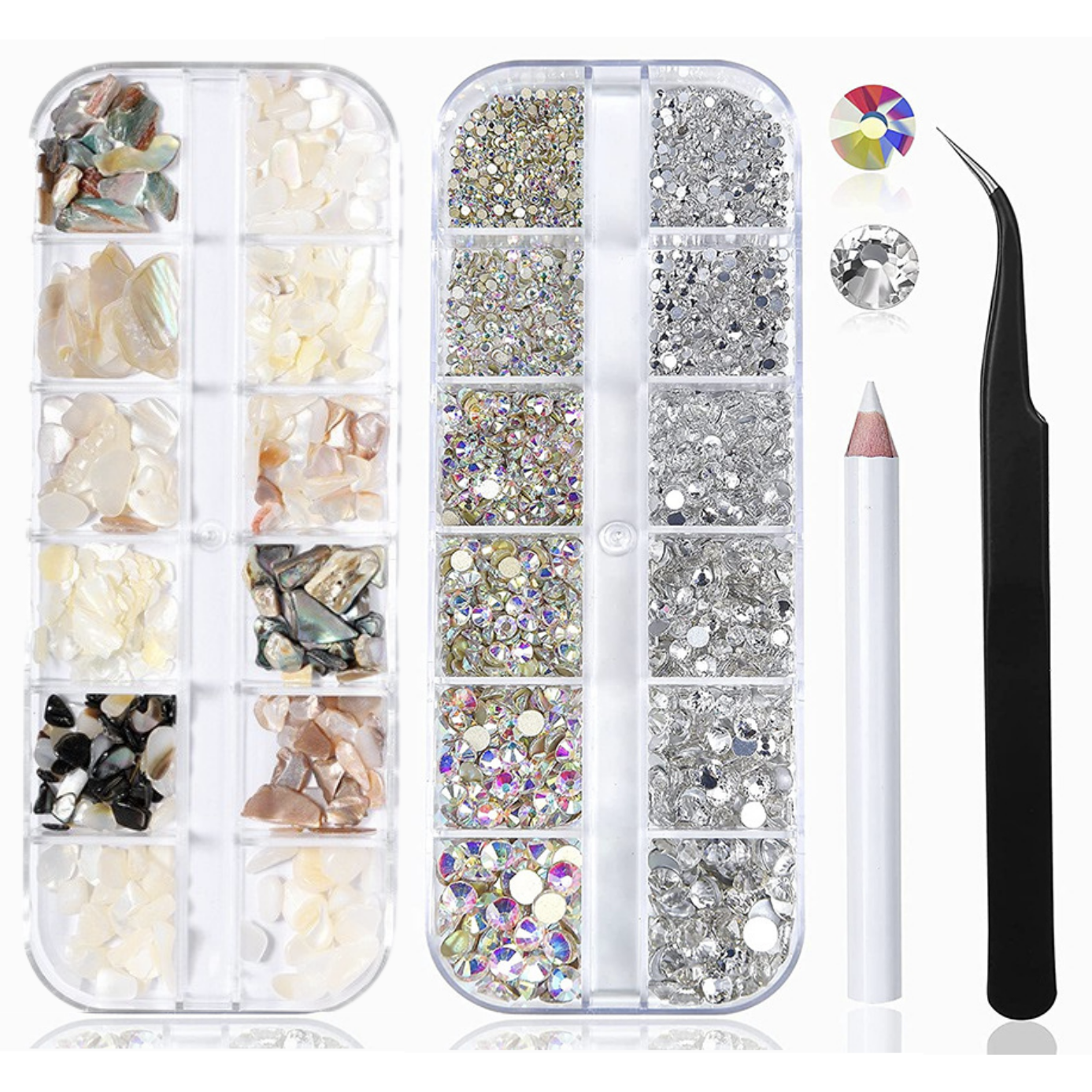 마이뷰티 자개 네일파츠스톤 셀프 네일 세트 9,800원