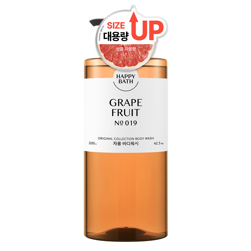 해피바스 오리지널컬렉션 등드름 약산성 대용량 자몽 바디워시, 1.2kg, 1개 9,500원