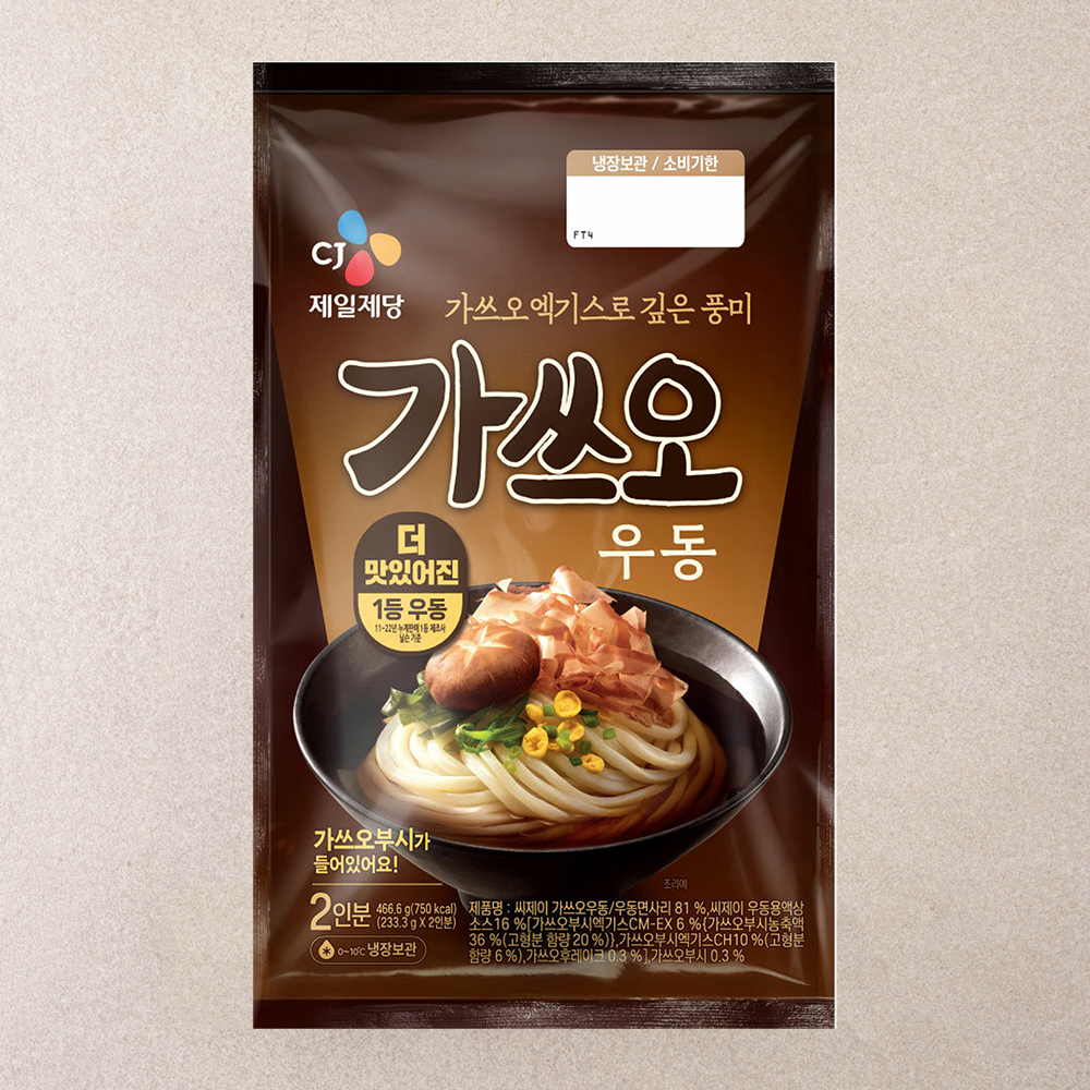 [로켓프레시] CJ제일제당 가쓰오 우동 2인분 5,950원