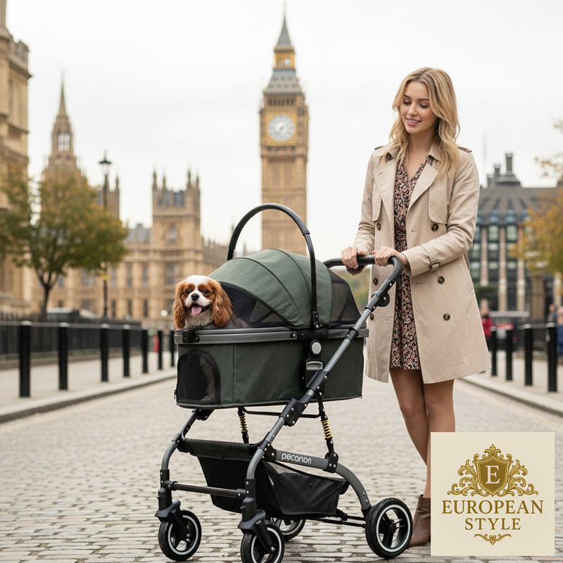 피카노리 개모차 프리미엄 강아지 유모차 리코 PECA1900 NEW 똑딱이방식 북유럽 감성 199,000원