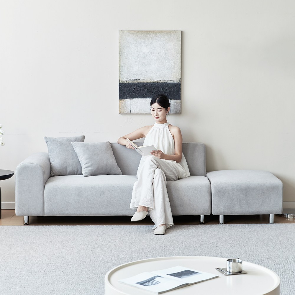 하이피러브 모던 아쿠아텍스 기능성 패브릭 3인용 소파 거실 신혼집 인기 기사방문 무료설치, 모던 그레이(우형) 309,000원