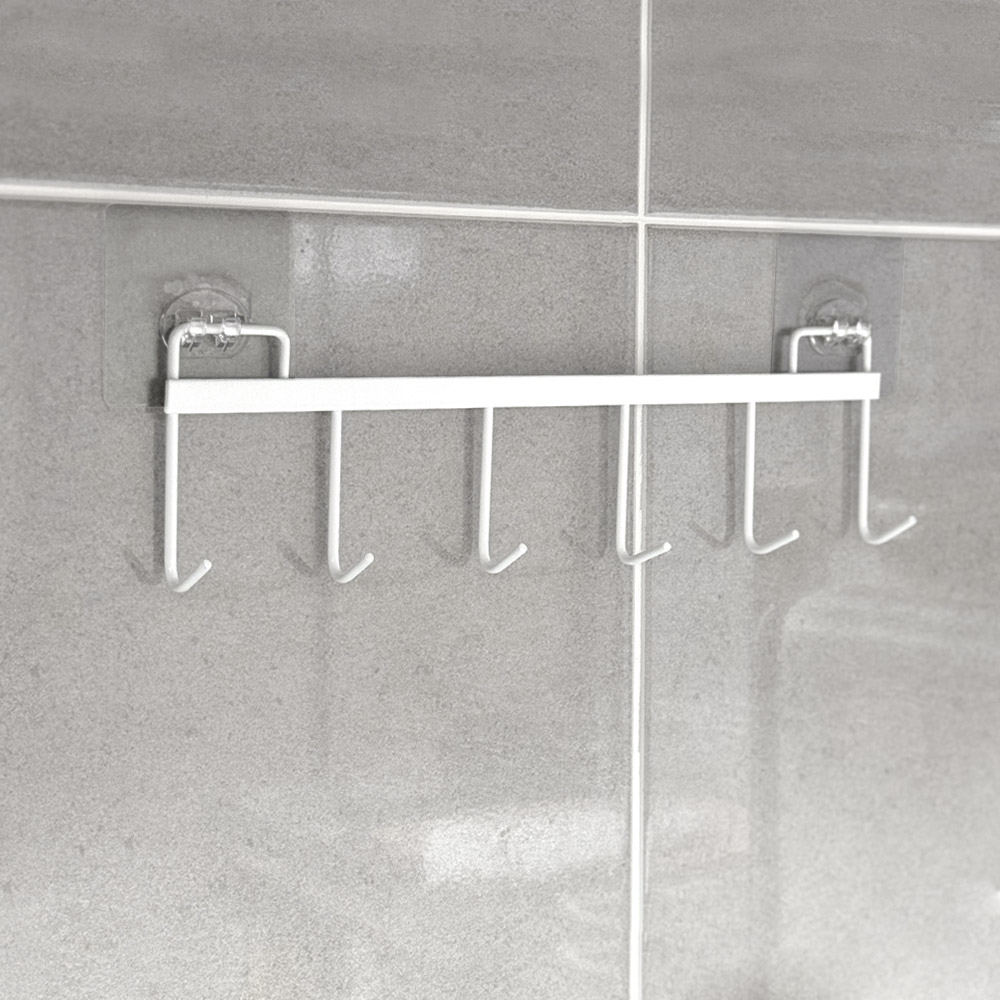 모나코올리브 무타공 철제 6구 후크걸이 5,900원