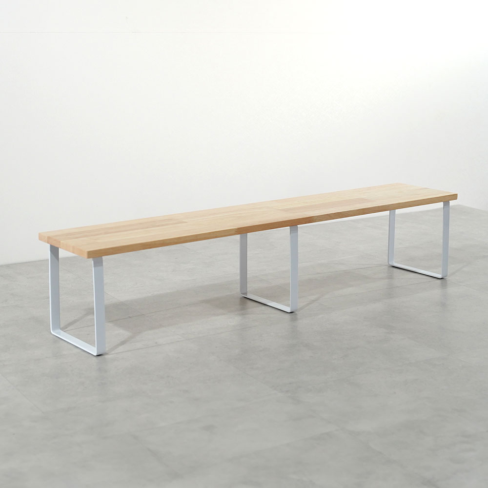 원목 화분 다이 진열대 300x1200mm 높이25cm, 1단, 고무나무상판(화이트받침) 54,900원