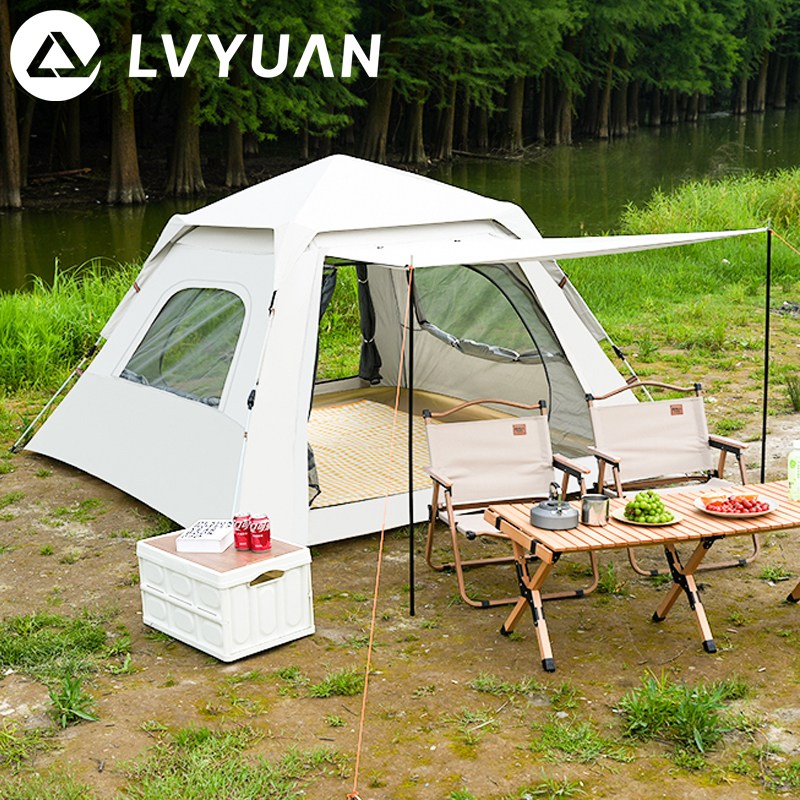 루앤 원터치 텐트 거실형 그늘막 자동 오토텐트, 단일색상, 3-4인용(210*210*140cm) 59,000원