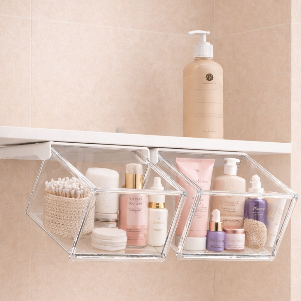 슬기온 부착식 히든 슬라이딩 오픈 수납 서랍 5,900원